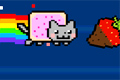 Bild från spelet Nyan Cat: FLY!