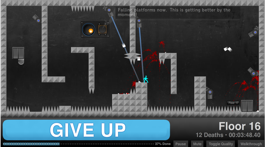 Bild från spelet Give Up