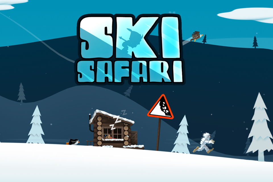 Bild från spelet Ski safari