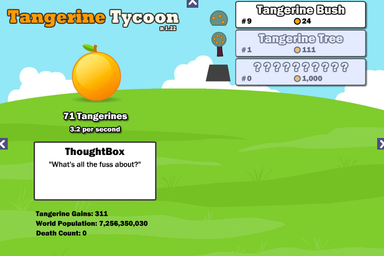 Bild från spelet Tangerine Tycoon