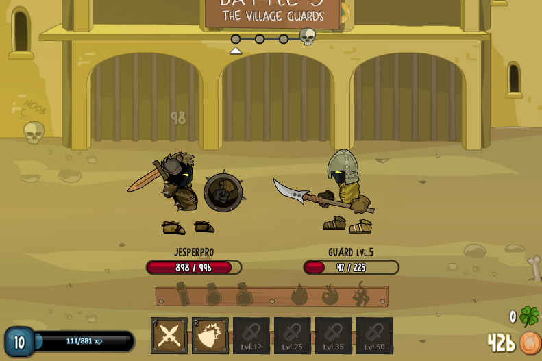 Bild från spelet Swords and Souls