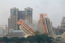 Rasering av byggnad i Kina