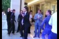 Ryske presidenten Medvedev dansar disco