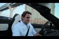 Federer testkör en 2012 SLS AMG Roadster 