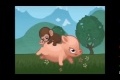 Baby Monkey ( Riding on a Pig )